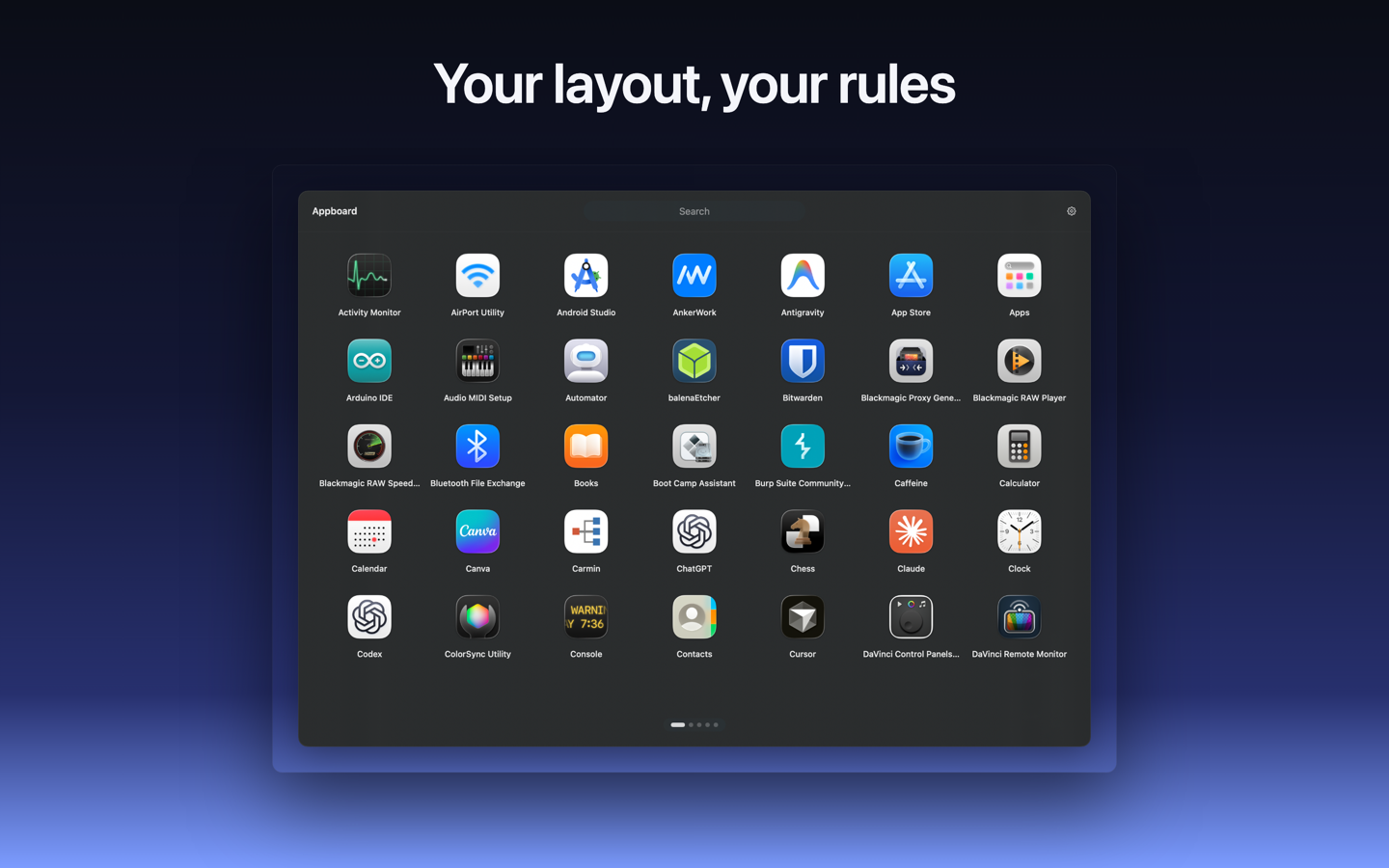 Appboard screenshot